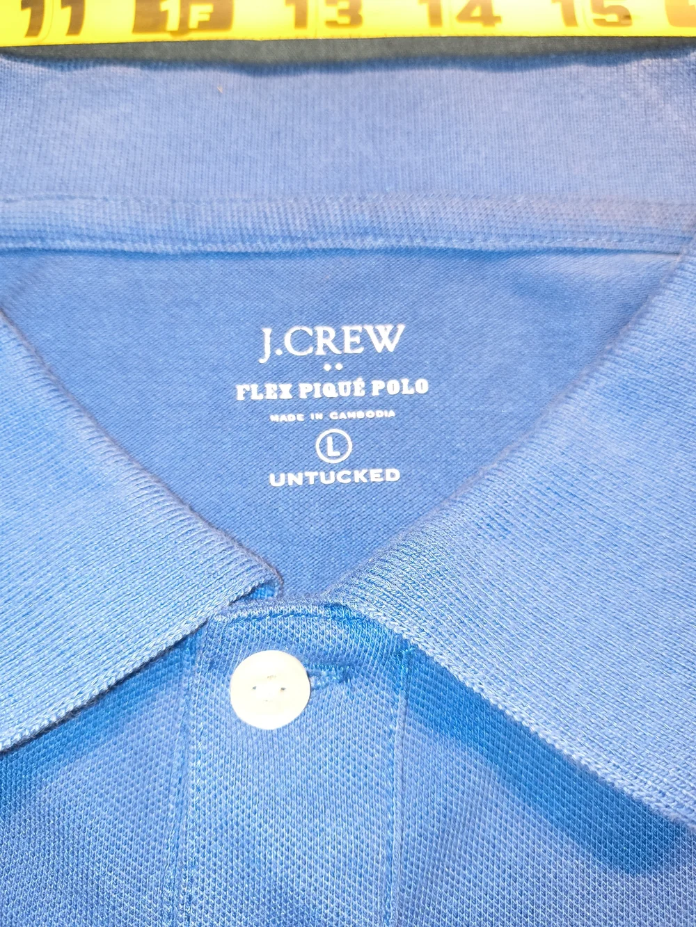 J. Crew Men's Polo Shirt in Blue